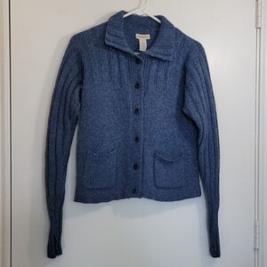 G.H.Bass & Co Women's Wool Sweater Size Medium Blue